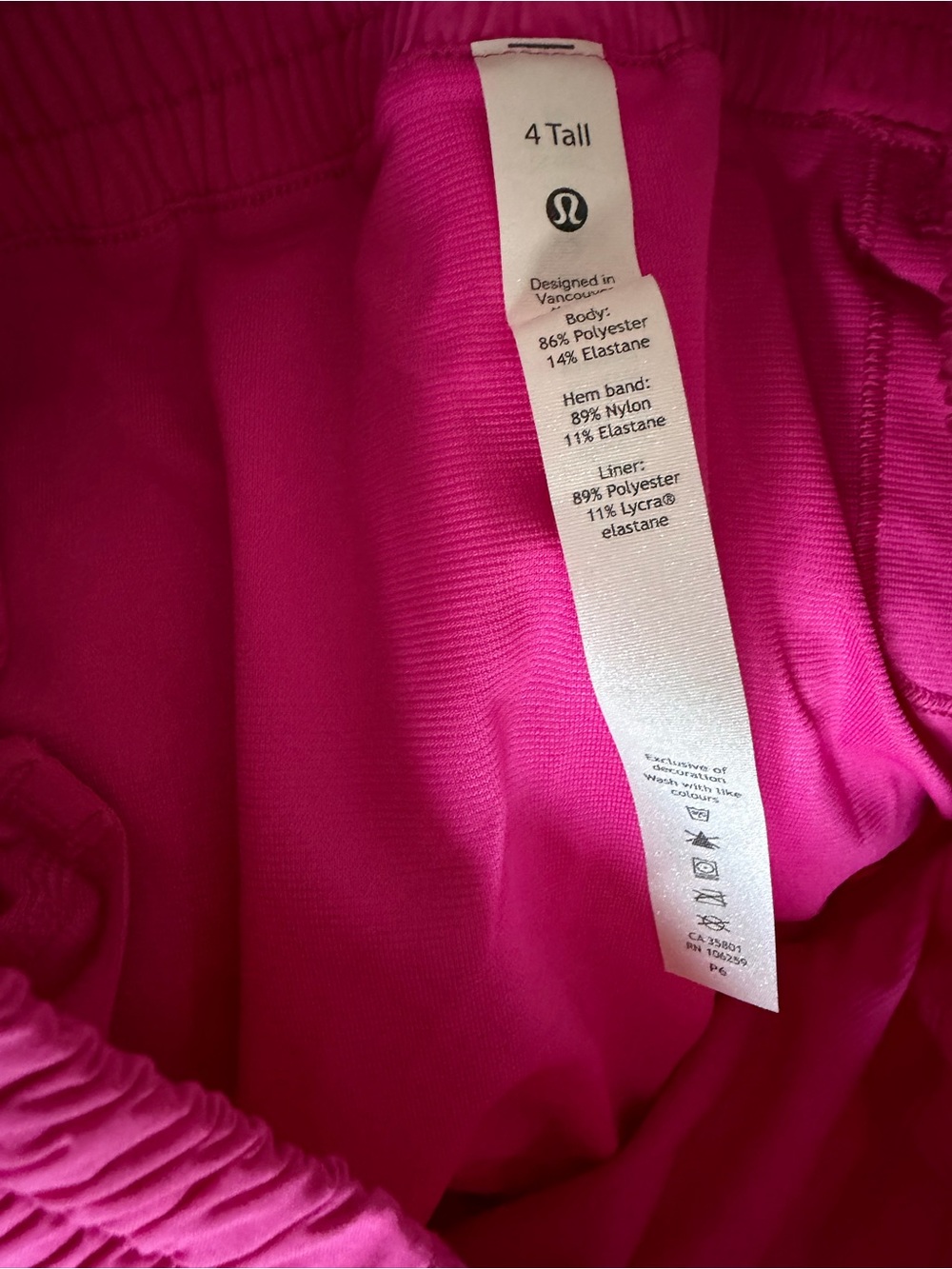 NWT Lululemon Hotty Hot HR short Sonic Pink 4” inseam - Picture 8 of 9